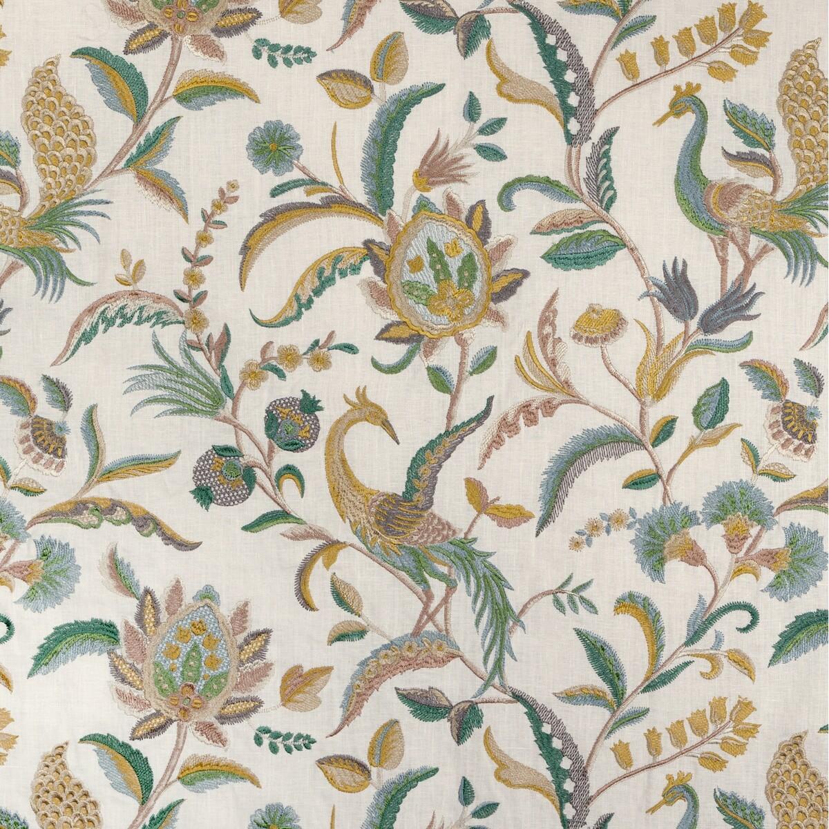 Lee Jofa PALAWAN EMB TEAL/GREEN Fabric