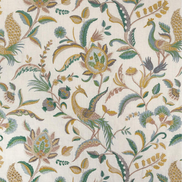 Lee Jofa PALAWAN EMB TEAL/GREEN Fabric