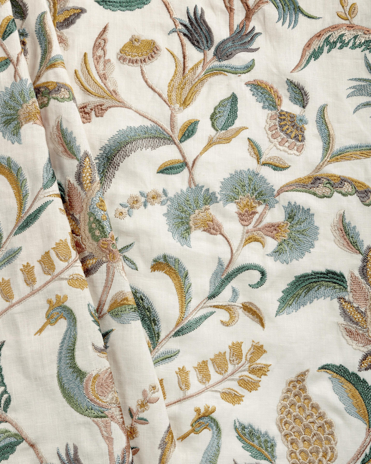 Lee Jofa PALAWAN EMB TEAL/GREEN Fabric