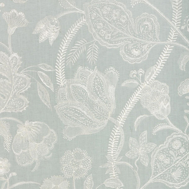 Lee Jofa SUMMERFIELD EMB AQUA Fabric