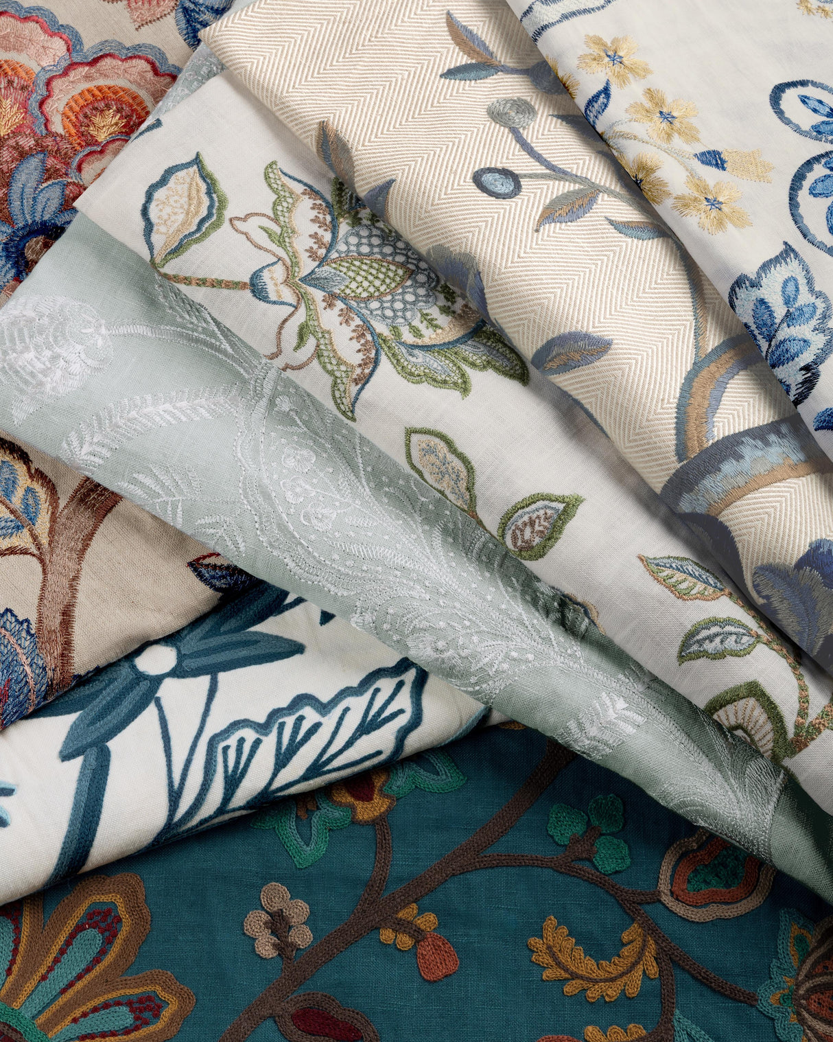 Lee Jofa SUMMERFIELD EMB AQUA Fabric