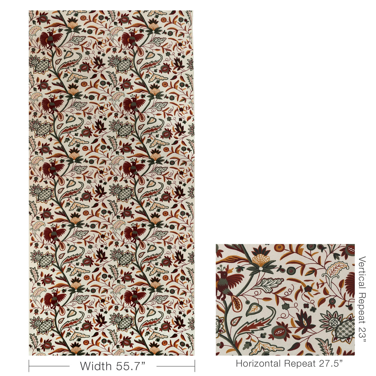 Lee Jofa FOLKLAND EMB ANTIQUE Fabric