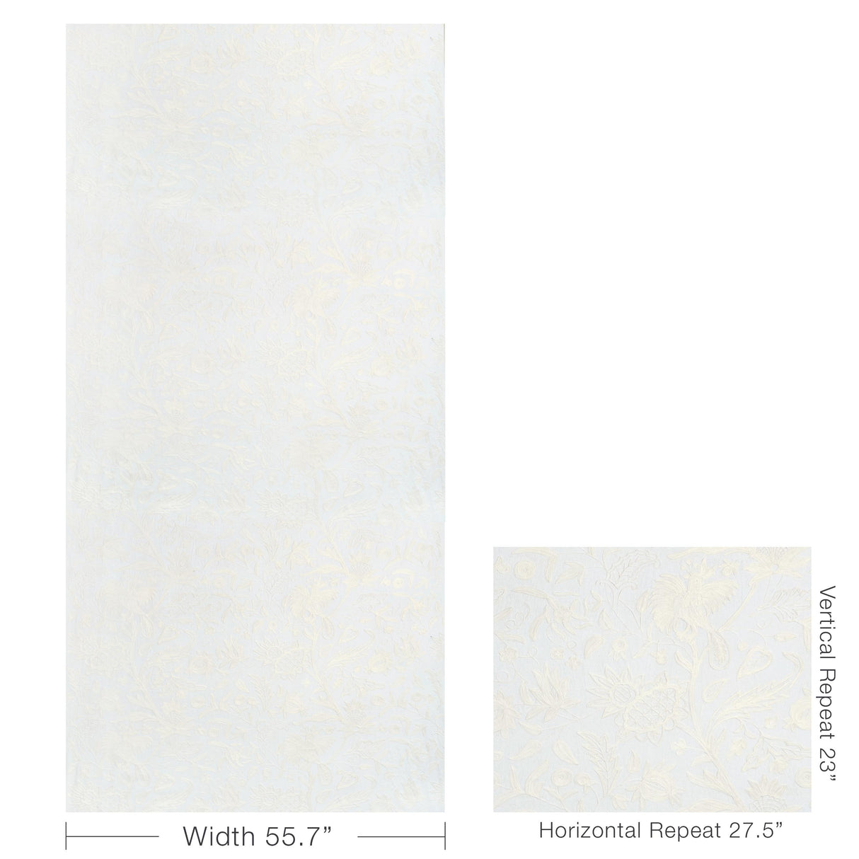 Lee Jofa FOLKLAND EMB IVORY Fabric