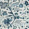Lee Jofa FOLKLAND EMB INDIGO Fabric