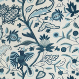 Lee Jofa FOLKLAND EMB INDIGO Fabric