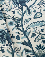 Lee Jofa FOLKLAND EMB INDIGO Fabric