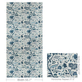 Lee Jofa FOLKLAND EMB INDIGO Fabric