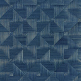 Thibaut Bali Weave Navy Wallpaper