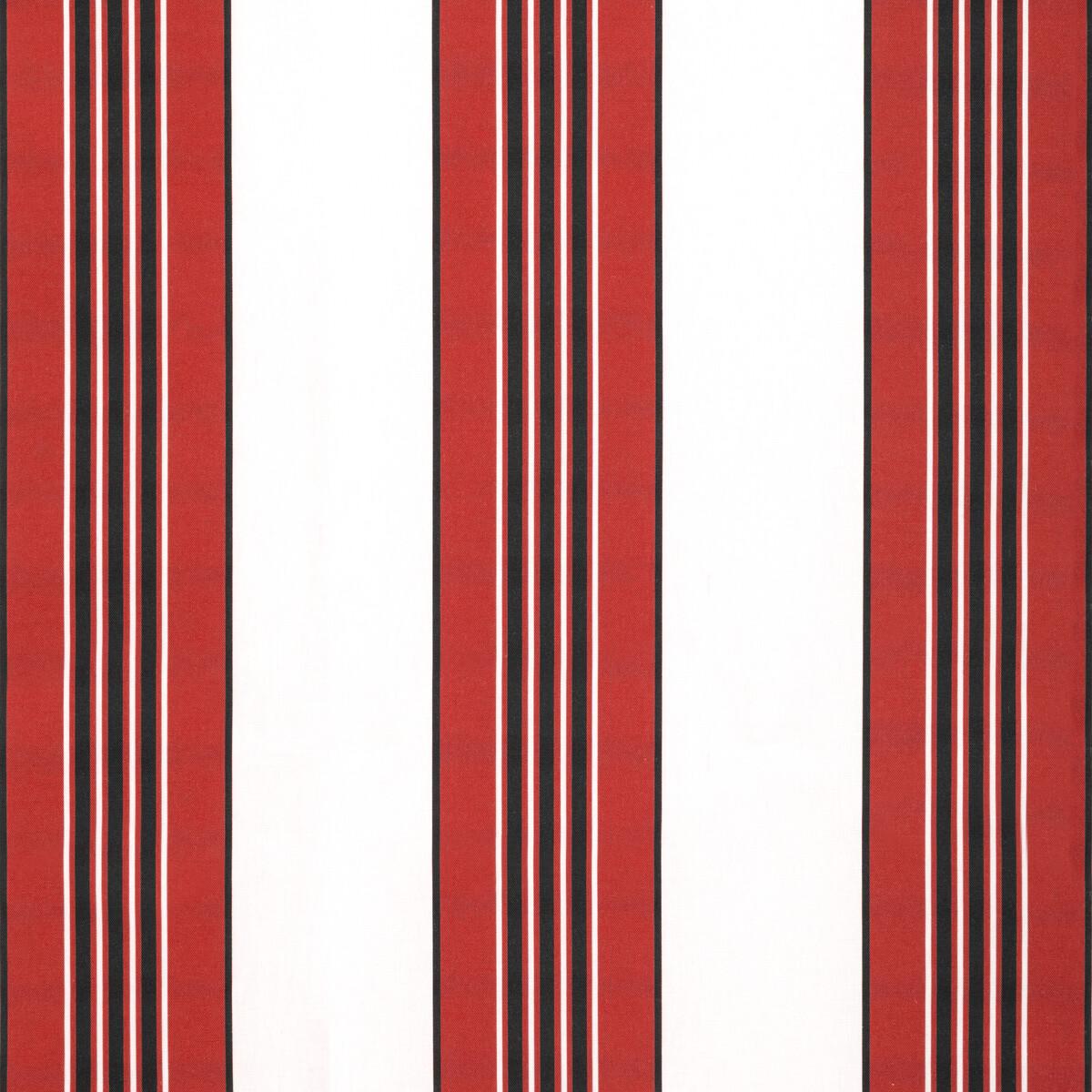 Brunschwig & Fils RAYURE MARCELLIN ROUGE Fabric