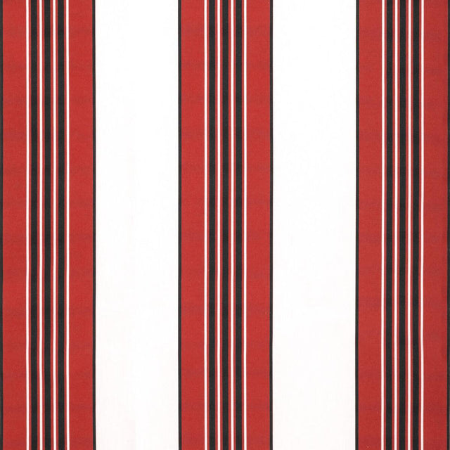 Brunschwig & Fils RAYURE MARCELLIN ROUGE Fabric