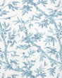 Brunschwig & Fils BRANCHES DE PIN WC AQUA Wallpaper