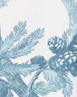 Brunschwig & Fils BRANCHES DE PIN WC AQUA Wallpaper