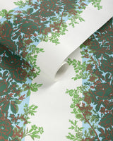 Brunschwig & Fils RAYURE FLEURIE WC LEAF Wallpaper