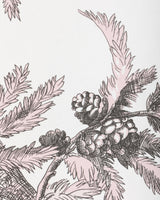 Brunschwig & Fils BRANCHES DE PIN WC PINK Wallpaper