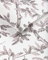 Brunschwig & Fils BRANCHES DE PIN WC PINK Wallpaper