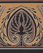 Brunschwig & Fils FRISE PALMETTE TOBACCO Wallpaper