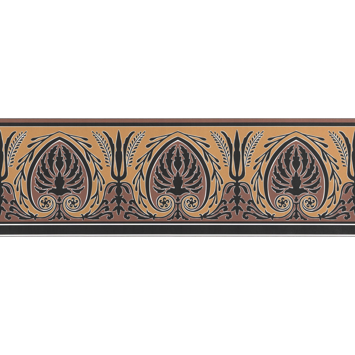 Brunschwig & Fils FRISE PALMETTE TOBACCO Wallpaper