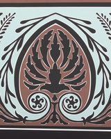 Brunschwig & Fils FRISE PALMETTE AQUA Wallpaper
