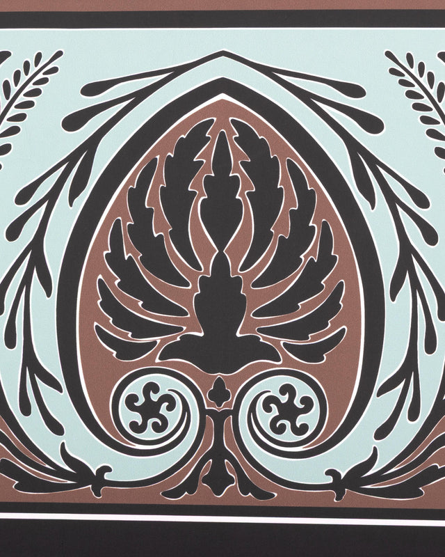 Brunschwig & Fils FRISE PALMETTE AQUA Wallpaper
