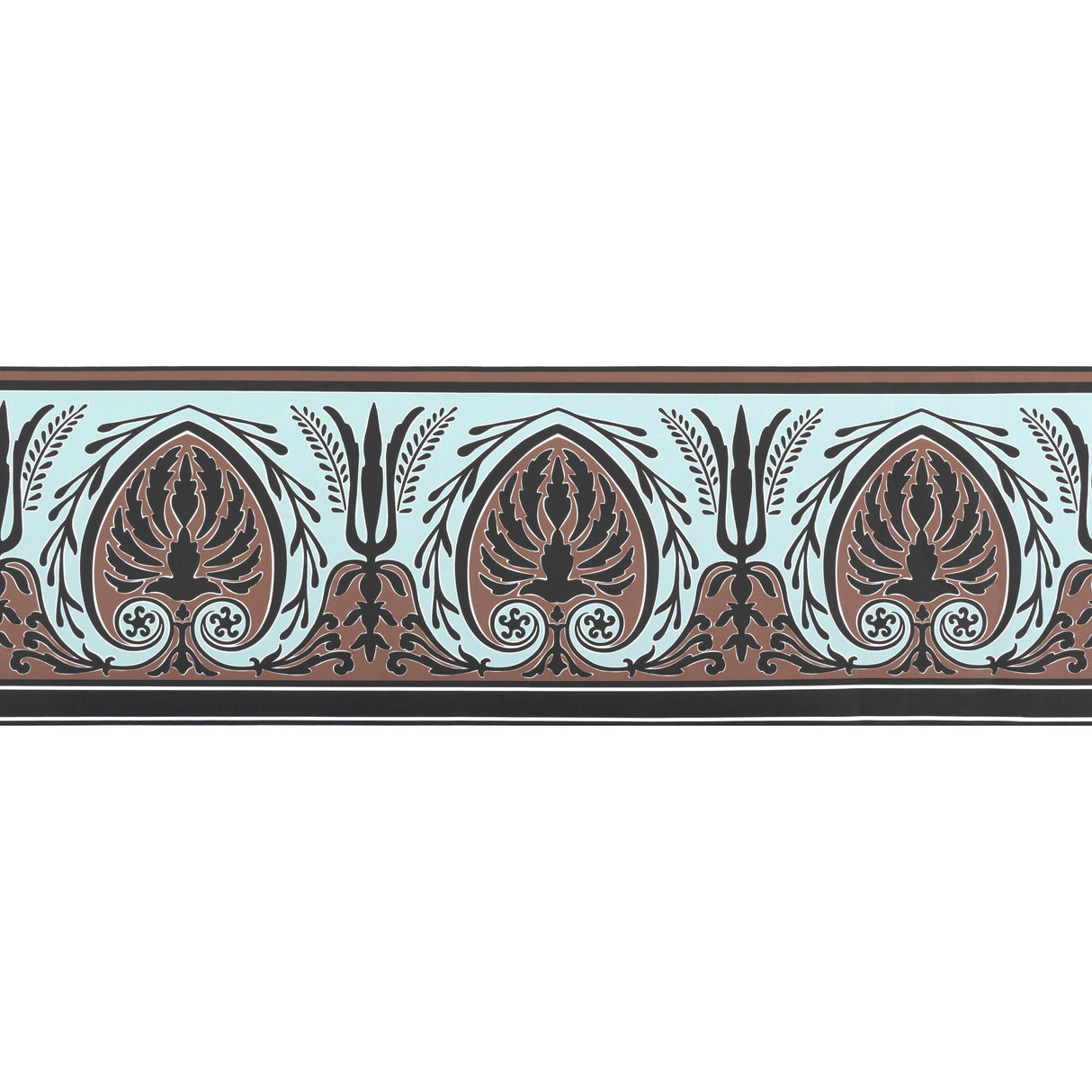 Brunschwig & Fils FRISE PALMETTE AQUA Wallpaper