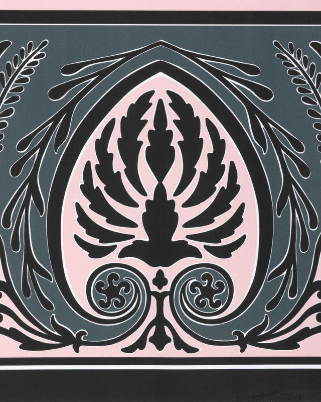 Brunschwig & Fils FRISE PALMETTE PINK Wallpaper
