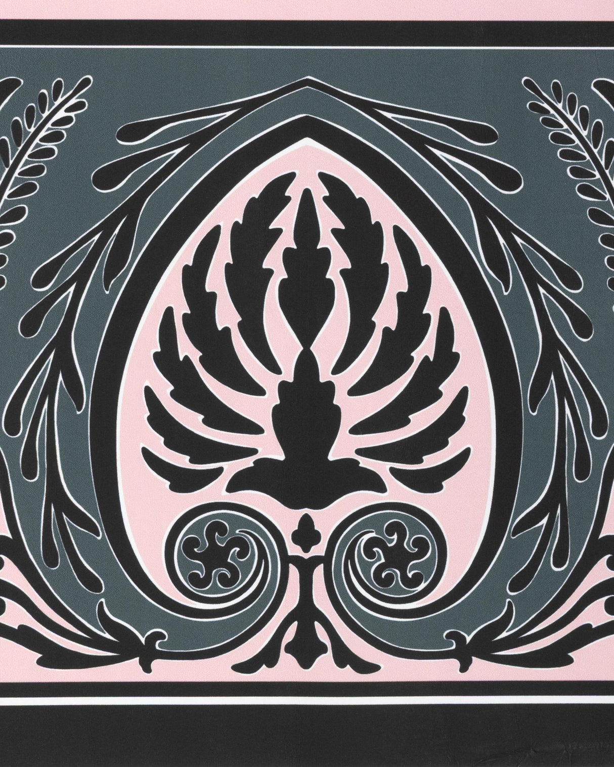 Brunschwig & Fils FRISE PALMETTE PINK Wallpaper
