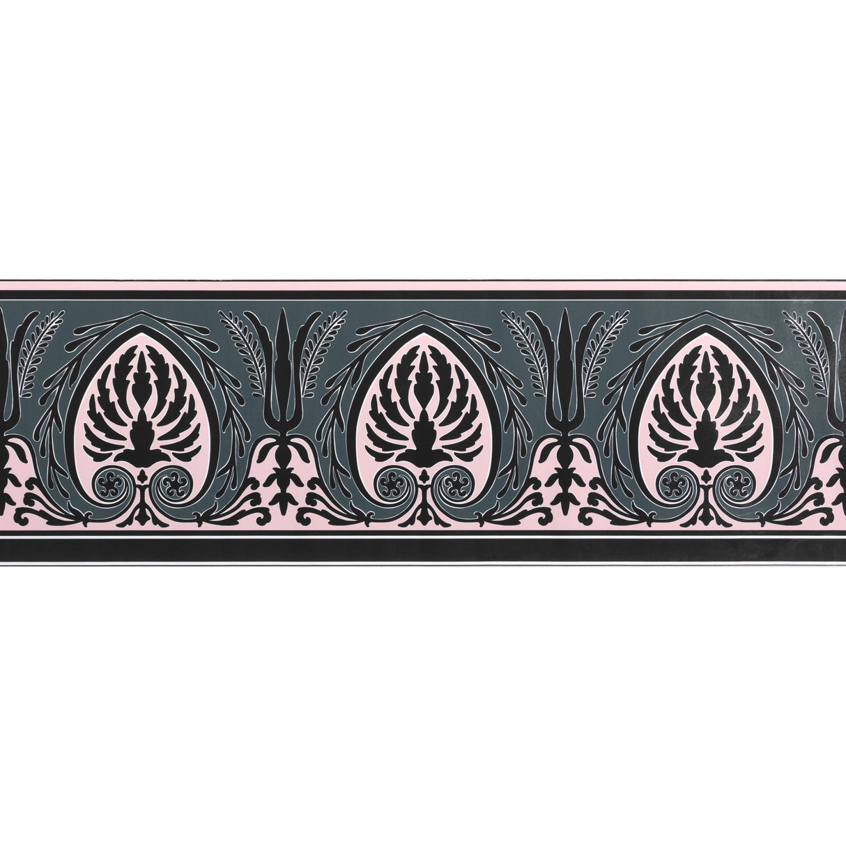 Brunschwig & Fils FRISE PALMETTE PINK Wallpaper
