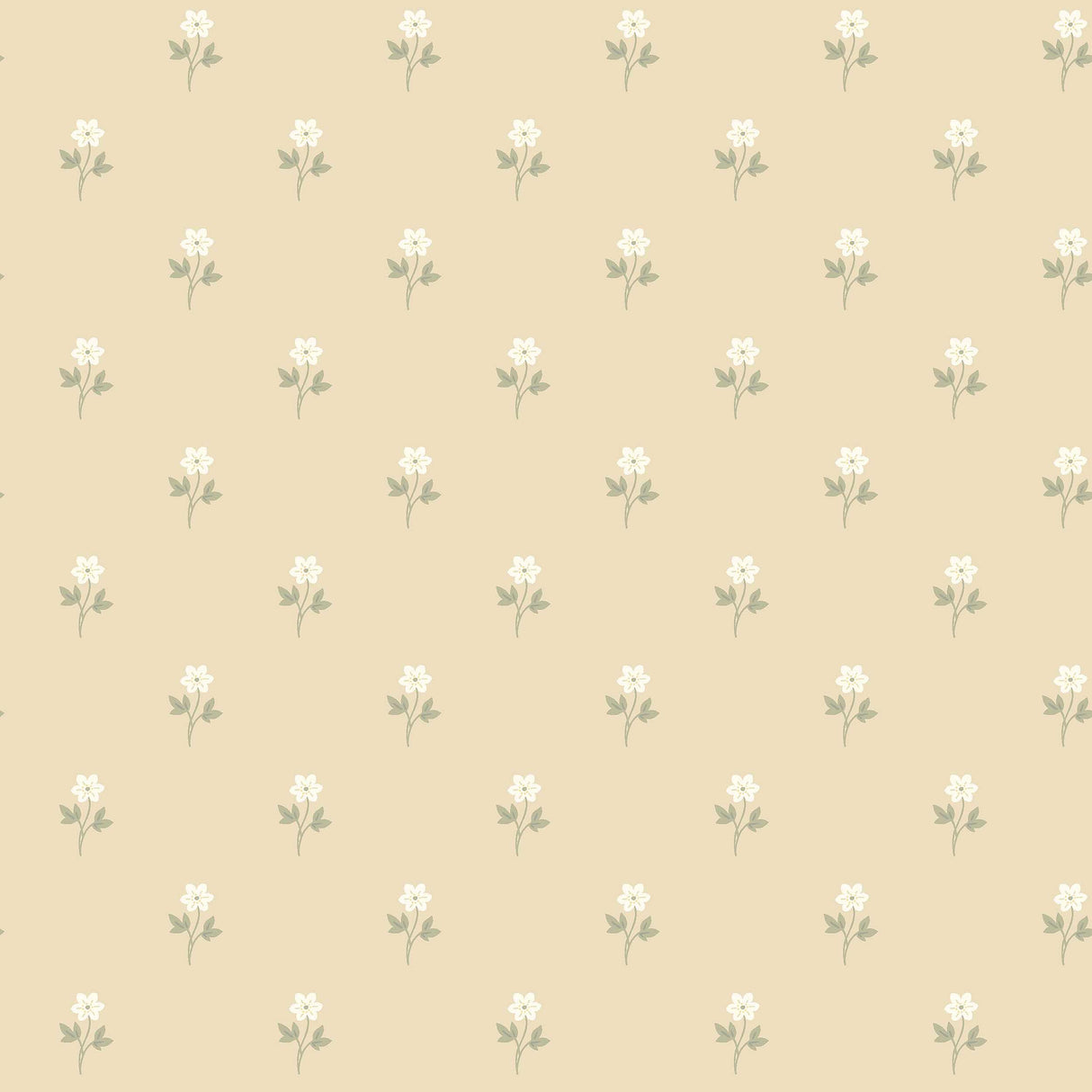 Schumacher Anemone By Boråstapeter Wheat Wallpaper