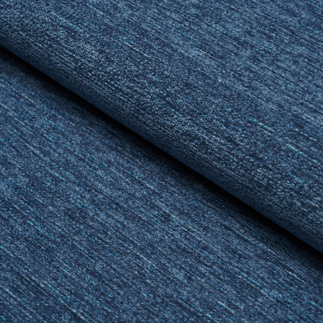 Schumacher Corbin Performance Chenille Indigo Fabric