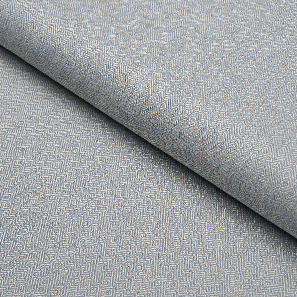 Schumacher Leona Performance Blue Fabric