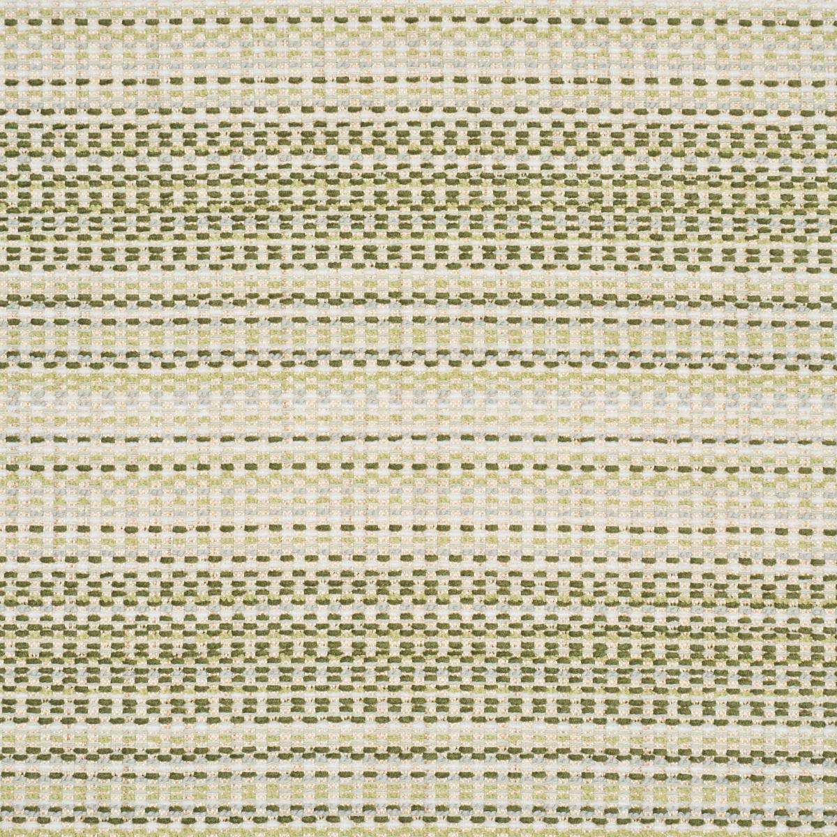 Schumacher Sabine Performance Stripe Green Fabric