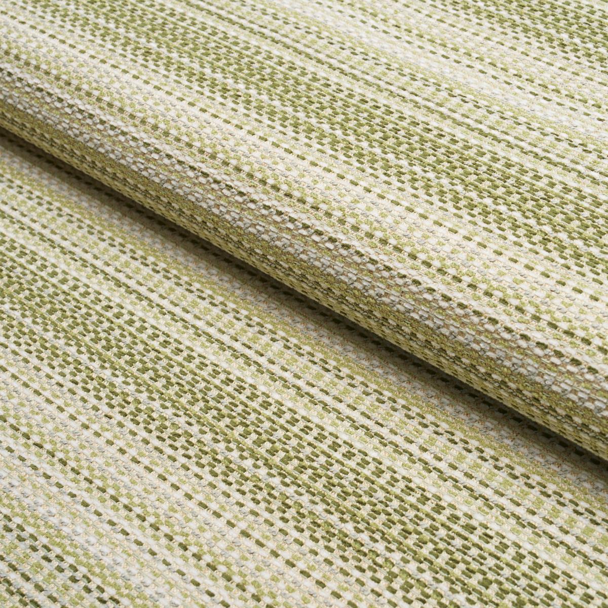 Schumacher Sabine Performance Stripe Green Fabric