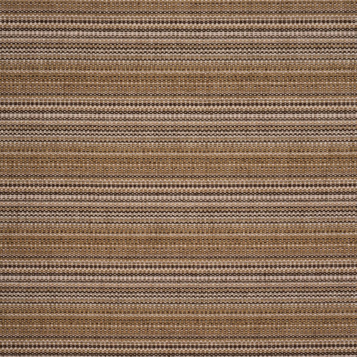 Schumacher Sabine Performance Stripe Sepia Fabric