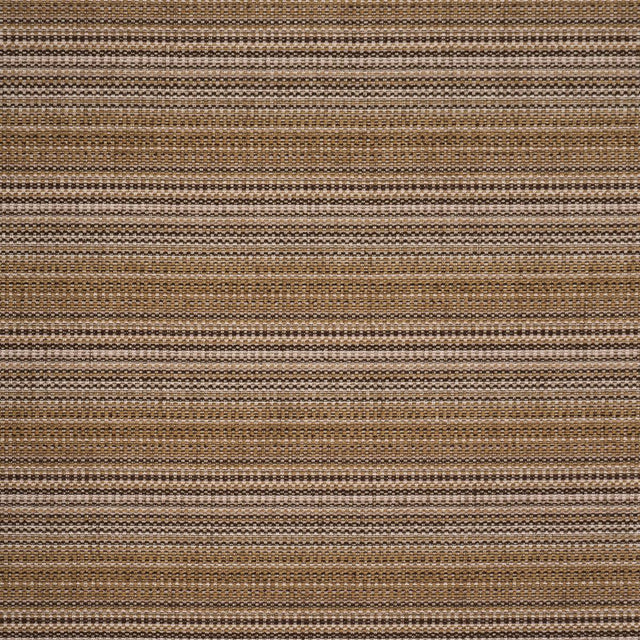 Schumacher Sabine Performance Stripe Sepia Fabric