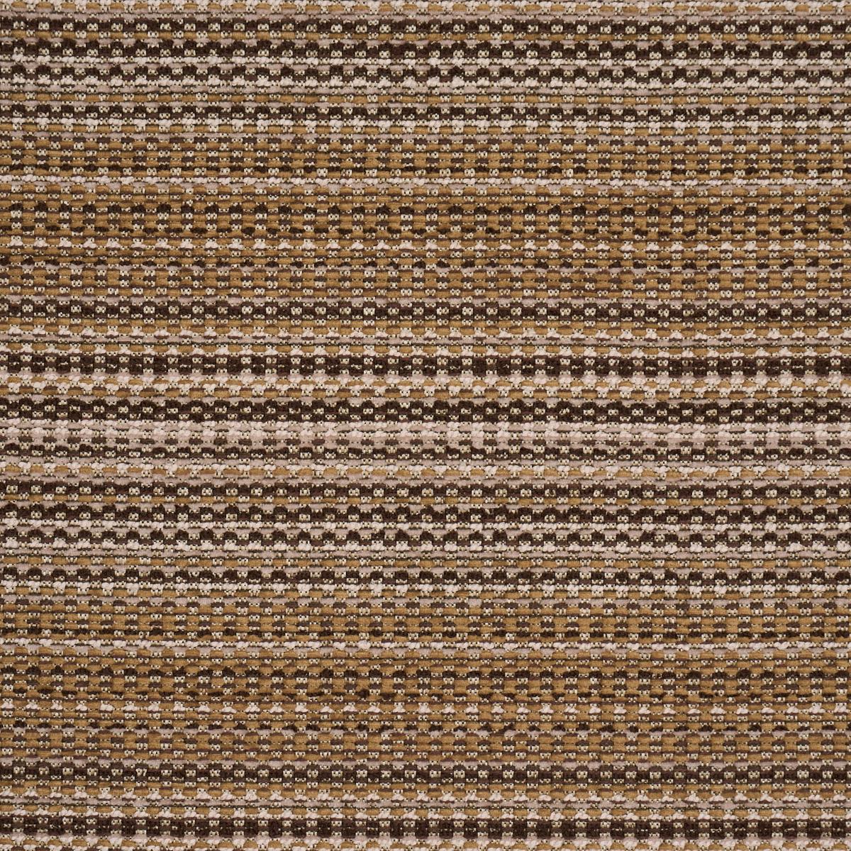 Schumacher Sabine Performance Stripe Sepia Fabric