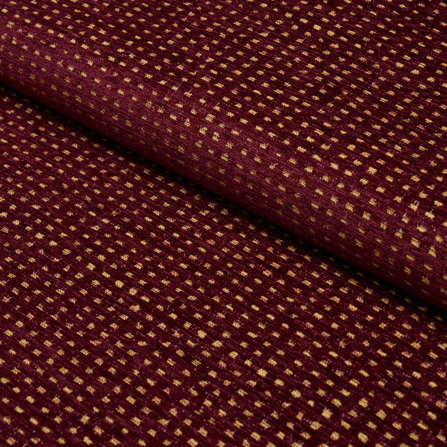 Schumacher Jasper Performance Chenille Aubergine Fabric