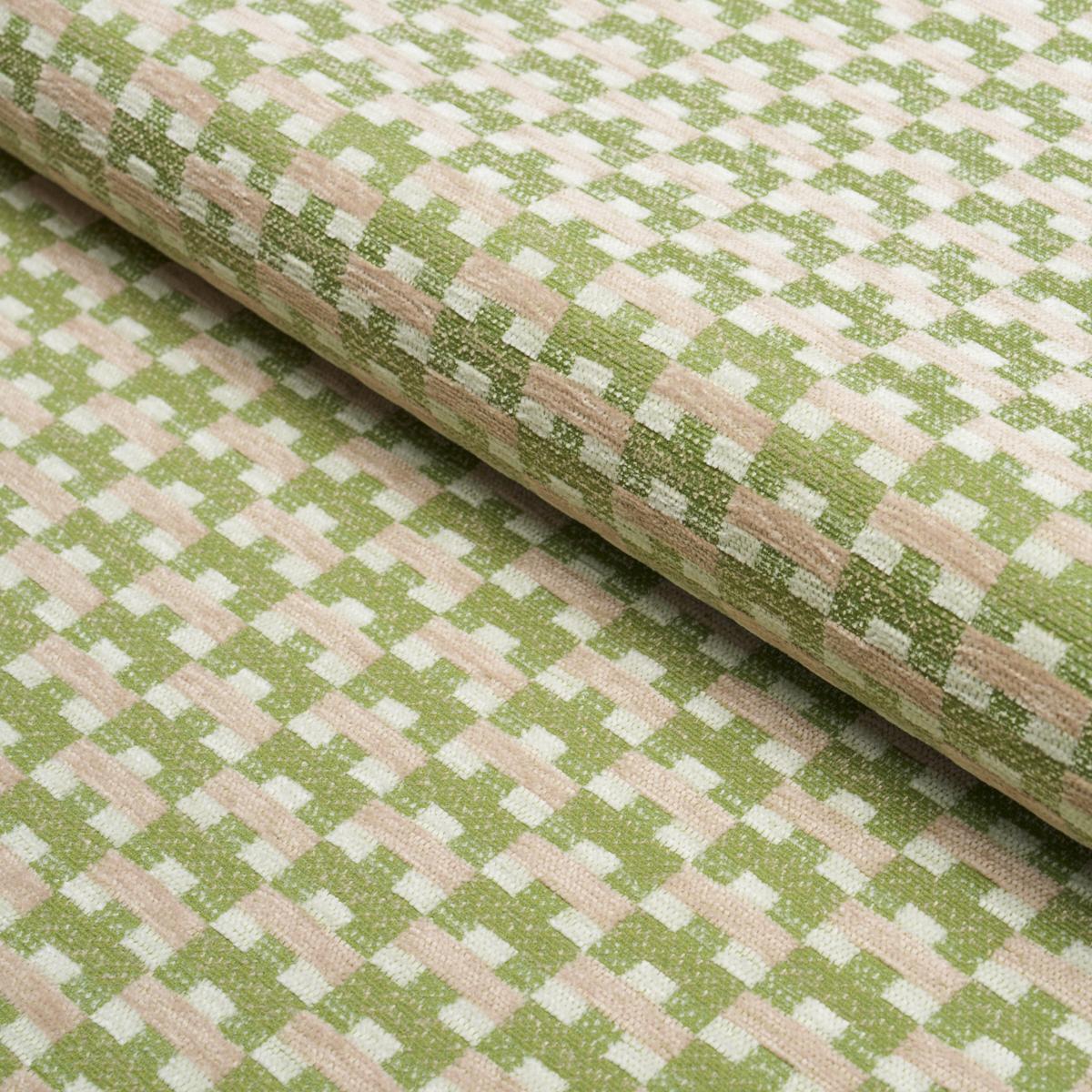 Schumacher Thatcher Performance Green Fabric