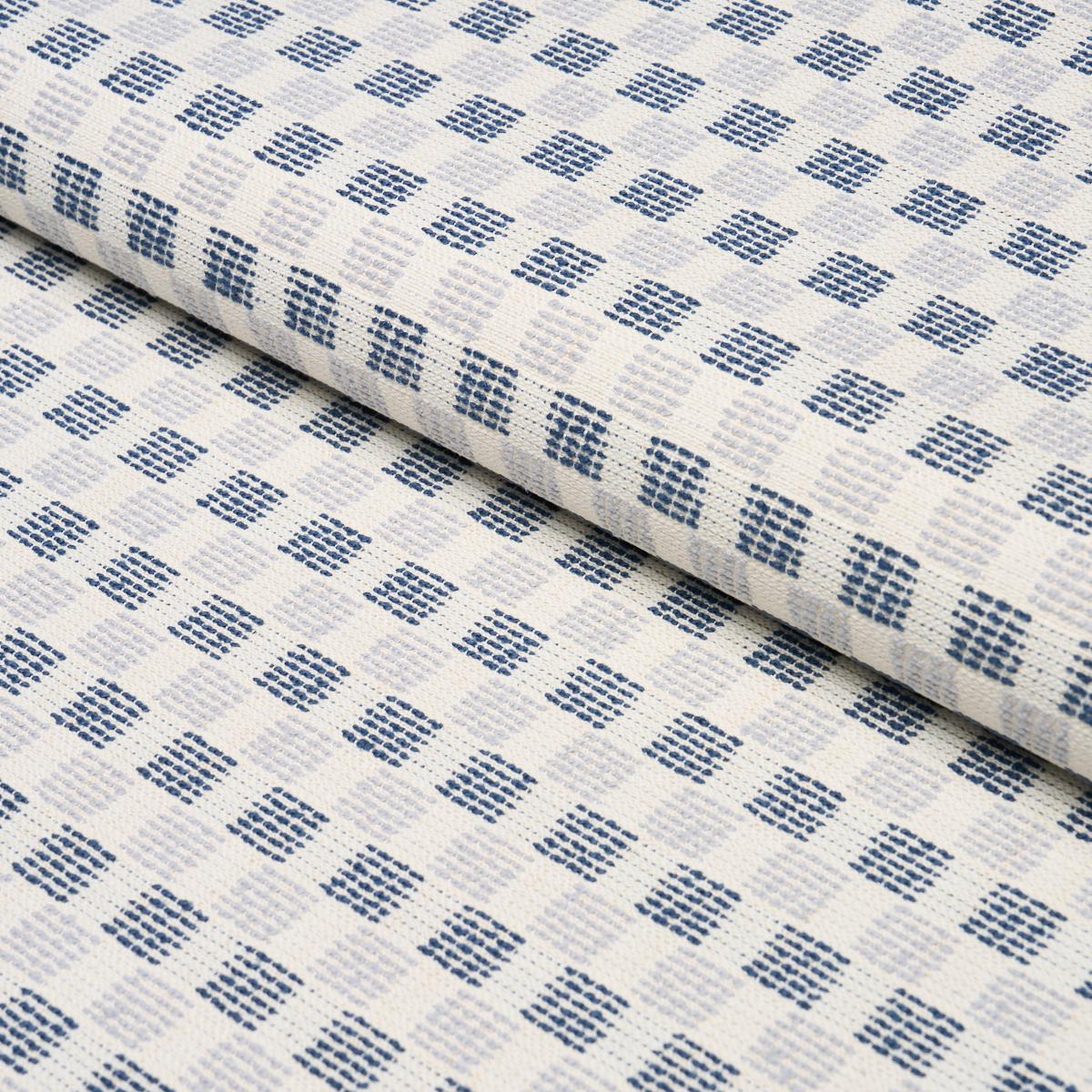 Schumacher Elara Performance Blues Fabric