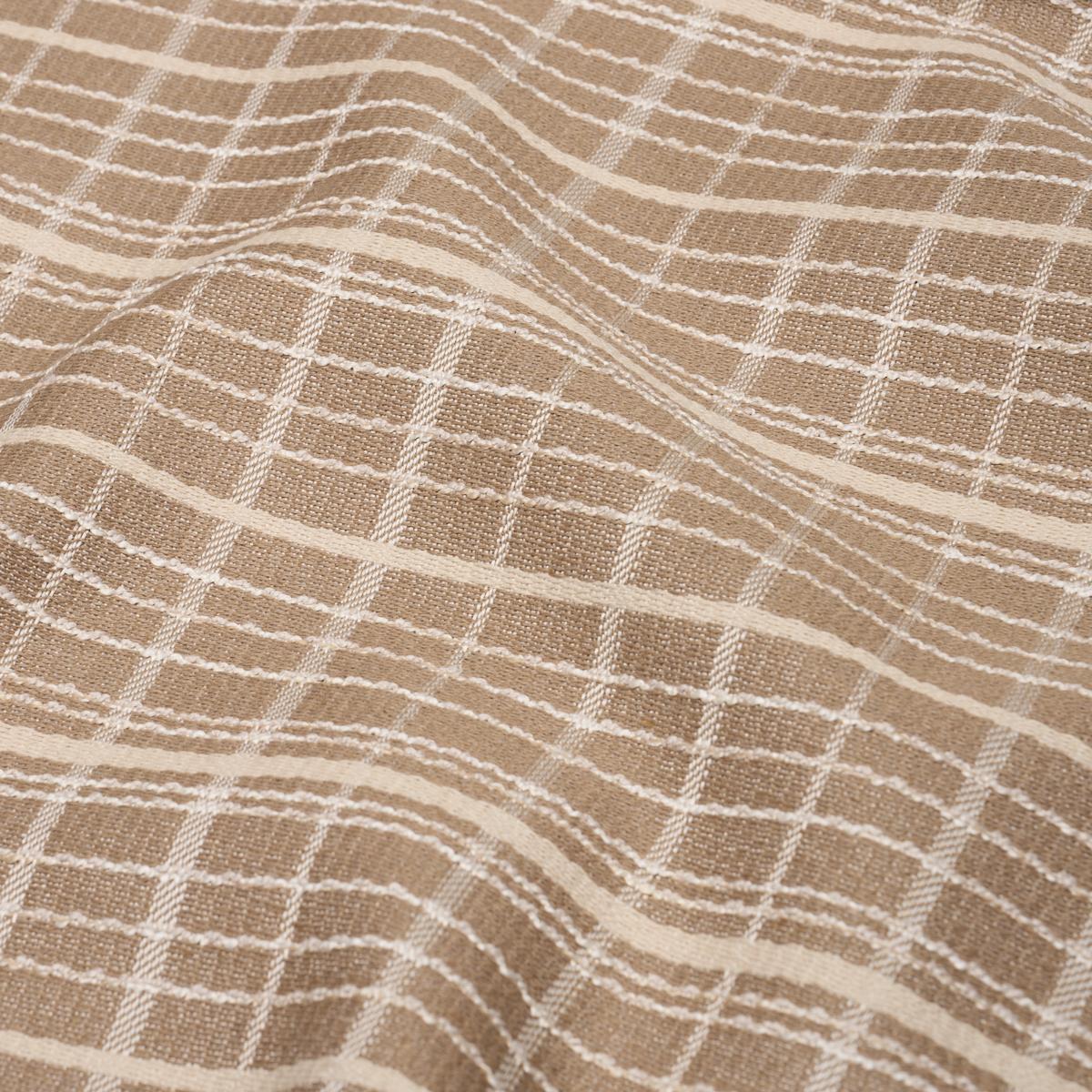 Schumacher Merrick Performance Plaid Beige Fabric