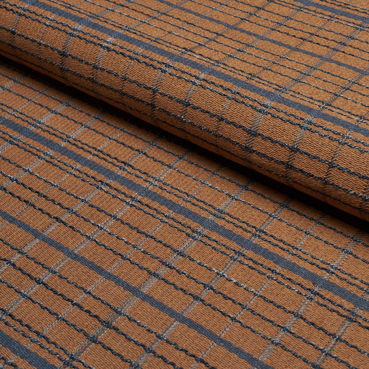 Schumacher Merrick Performance Plaid Sepia Fabric