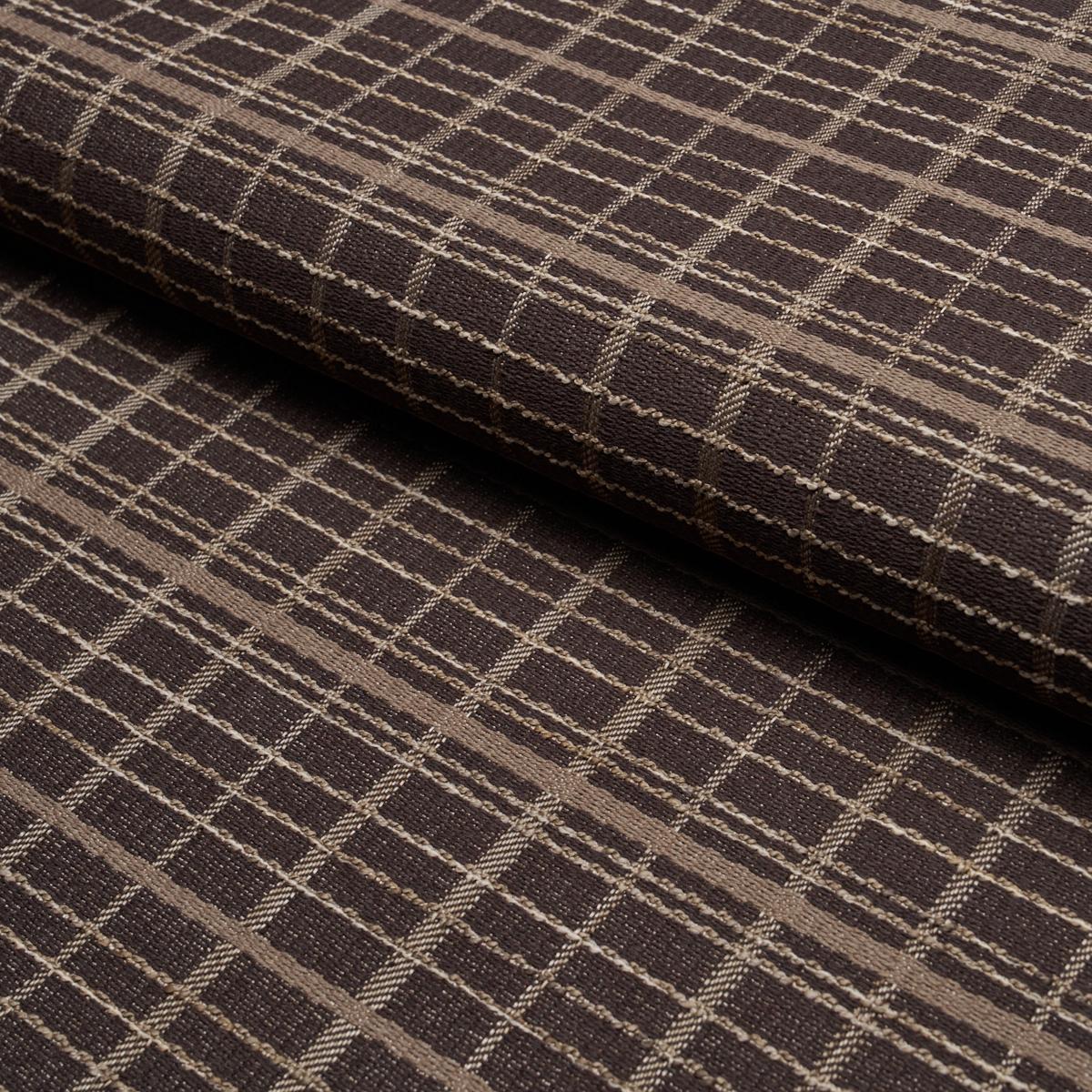 Schumacher Merrick Performance Plaid Brown Fabric