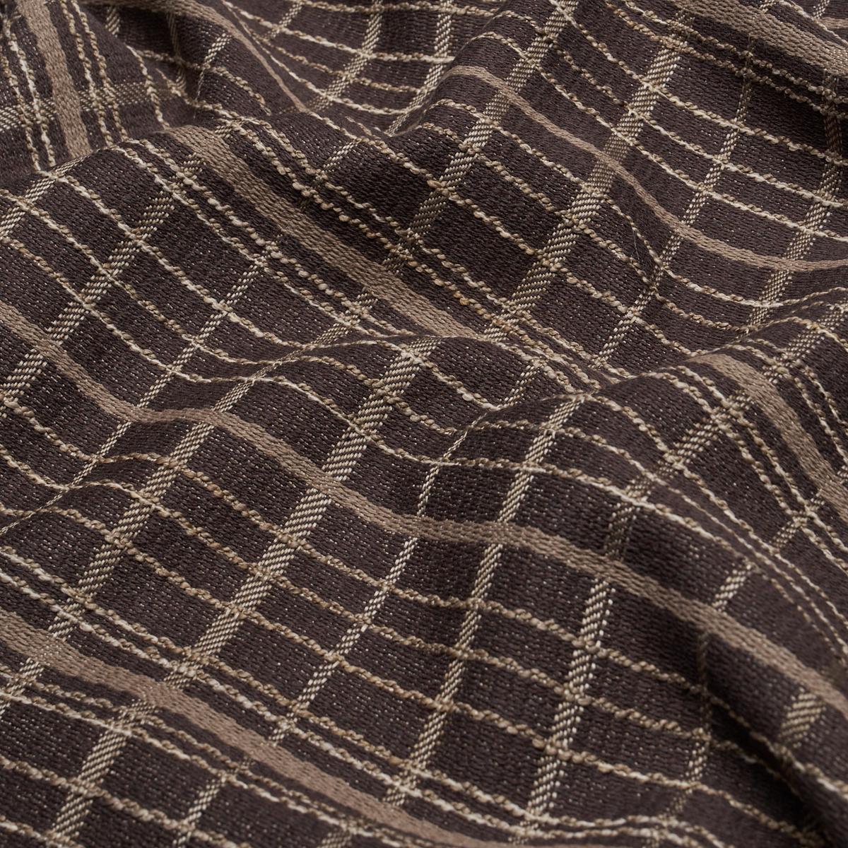 Schumacher Merrick Performance Plaid Brown Fabric