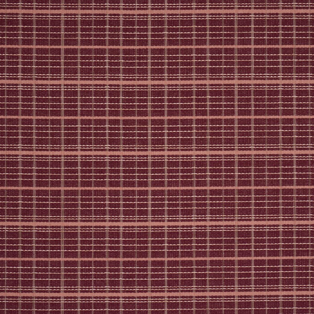 Schumacher Merrick Performance Plaid Garnet Fabric
