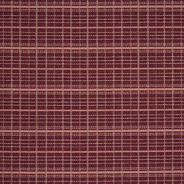 Schumacher Merrick Performance Plaid Garnet Fabric