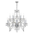 Crystorama Traditional Crystal 31'' Hand Cut Crystal Polished Chrome Chandelier