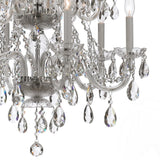 Crystorama Traditional Crystal 26.5'' Hand Cut Crystal Polished Chrome Chandelier
