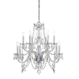 Crystorama Traditional Crystal 31'' Swarovski Spectra Crystal Polished Chrome Chandelier