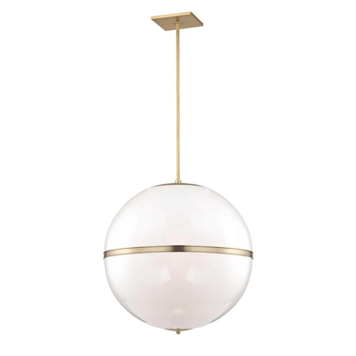 Crystorama Brian Patrick Flynn Truax 30'' Aged Brass Pendant