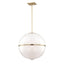 Crystorama Brian Patrick Flynn Truax 30'' Aged Brass Pendant