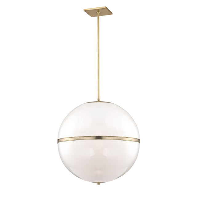 Crystorama Brian Patrick Flynn Truax 30'' Aged Brass Pendant